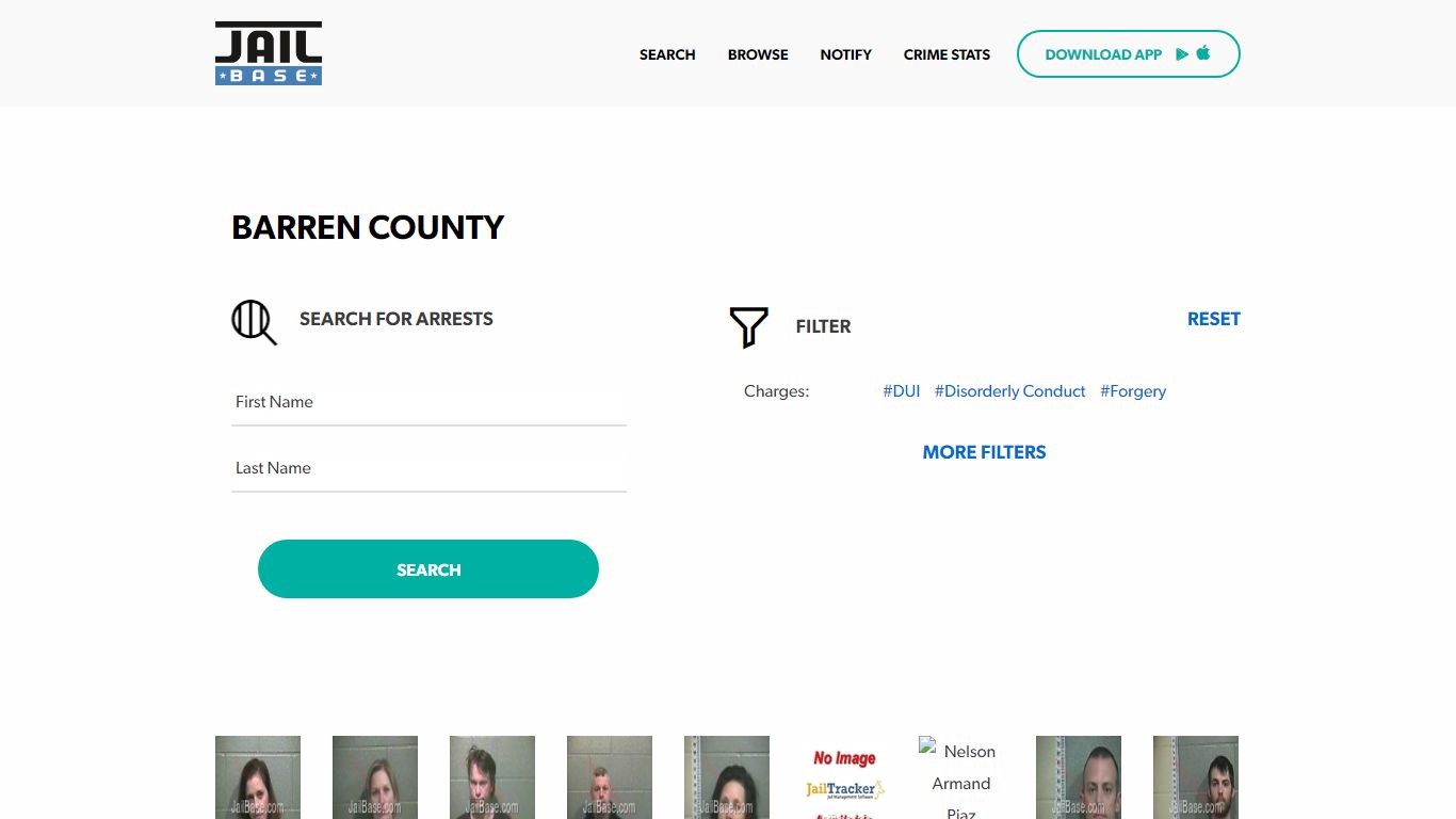 Barren County Jail Inmate Search and Mugshots | JailBase